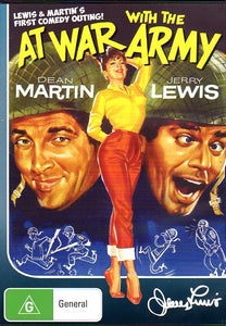 Cat. No. DVDM 1101: AT WAR WITH THE ARMY ~ DEAN MARTIN / JERRY LEWIS / POLLY BERGIN / MIKE KELLIN / JIMMIE DUNDEE. BOUNTY BF556.