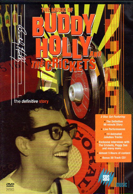 Cat. No. DVD 1093: BUDDY HOLLY & THE CRICKETS ~ THE DEFINITIVE STORY. UNIVERSAL 9870609.