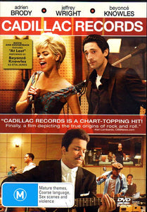 Cat. No. DVD 1193: CADILLAC RECORDS ~ ADRIEN BRODY / BEYONCE KNOWLES / JEFFREY WRIGHT. SONY TRI STAR. D6033IP.