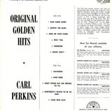 Cat. No. VV 1133: CARL PERKINS ~ ORIGINAL GOLDEN HITS. SUN SNL-933,640.