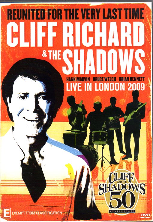 Cat. No. DVD 1141: CLIFF RICHARD & THE SHADOWS ~ LIVE IN LONDON 2009. VIA VISION 163.