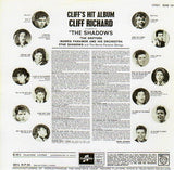 Cat. No. VV 1153: CLIFF RICHARD ~ CLIFF'S HIT ALBUM. EMI / COLUMBIA SCKO 1512