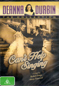 Cat. No. DVD 1348: CAN'T HELP SINGING ~ DEANNA DURBIN / ROBERT PAIGE. MIRAMAX C-115062-9.