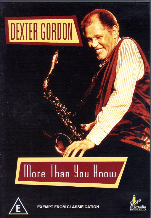Cat. No. DVD 1108: DEXTER GORDON ~ MORE THAN YOU KNOW. UMBRELLA DAVID0107.