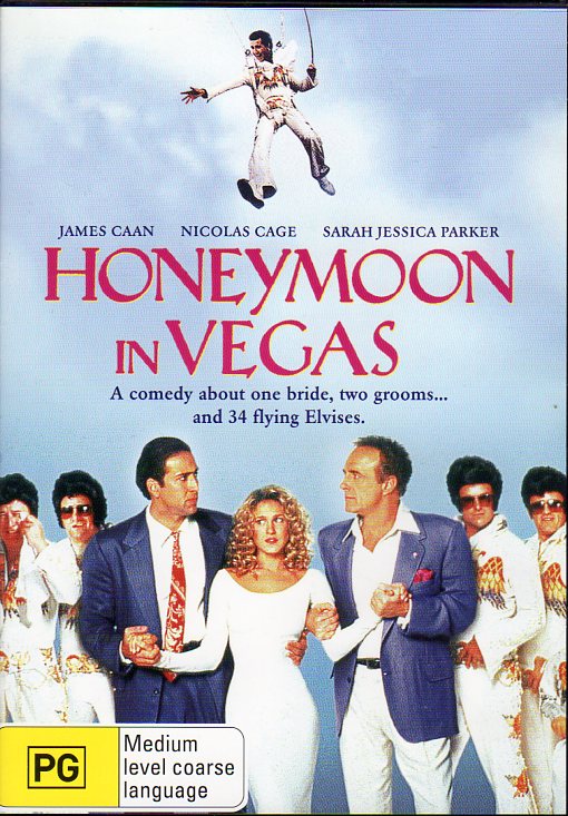 Cat. No. DVDM 1232: HONEYMOON IN VEGAS ~ JAMES CAAN / NICOLAS CAGE / SARAH JESSICA PARKER. MIRAMAX C-107807-9.