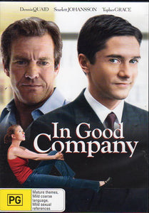 Cat. No. DVDM 1237: IN GOOD COMPANY ~ DENNIS QUAID / SCARLETT JOHANSSON / TOPHER GRACE / MARG HELGENBERGER / PHILIP BAKER HALL.  MIRAMAX C-109980-9.