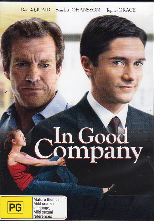 Cat. No. DVDM 1237: IN GOOD COMPANY ~ DENNIS QUAID / SCARLETT JOHANSSON / TOPHER GRACE / MARG HELGENBERGER / PHILIP BAKER HALL.  MIRAMAX C-109980-9.