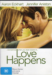 Cat. No. DVDM 1234: LOVE HAPPENS ~ JENNIFER ANISTON / AARON ECKHART / MARTIN SHEEN. MIRAMAX C-114916-9.