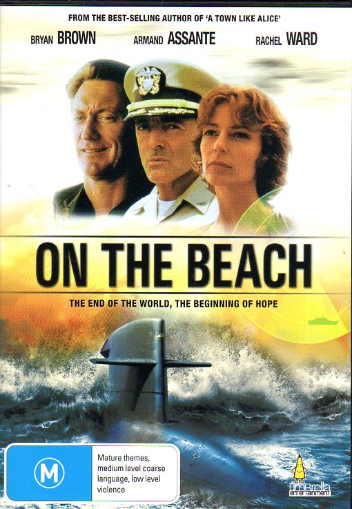 Cat. No. DVDM 1100: ON THE BEACH ~ BRYAN BROWN / RACHEL WARD / ARMAND ASSANTE / JACQUELINE MCKENZIE / GRANT BOWLER. UMBRELLA DAVID2191.