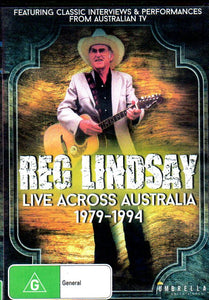 Cat. No. DVD 1289: REG LINDSAY ~ LIVE ACROSS AUSTRALIA 1979-1994. UMBRELLA DAVID3272.