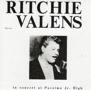 Cat. No. VV 1109: RITCHIE VALENS ~ IN CONCERT AT PACOIMA JR, HIGH. PRISM PRLP-1214.