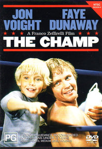 Cat. No. DVDM 1086: THE CHAMP ~ JON VOIGHT / FAYE DUNAWAY . RICK SCHRODER / JACK WARDEN / ARTHUR HILL. WARNER BROS. 65233.