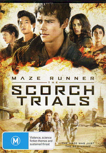 Cat. No. DVDM 1118: THE MAZE RUNNER - THE SCORCH TRIALS ~ DYLAN O'BRIEN / KAY SCODELARIO / THOMAS BRODIE-SANGSTER / AIDAN GILLEN / GIANCARLO ESPOSITO. 20TH CENTURY FOX 647085DG.