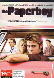 Cat. No. DVDM 1139: THE PAPERBOY ~ MATTHEW McCONAUGHEY / ZAC EFRON / DAVID OYELOWO / MACY GRAY / JOHN CUSACK / NICOLE KIDMAN. ROADSHOW R-112073-9.