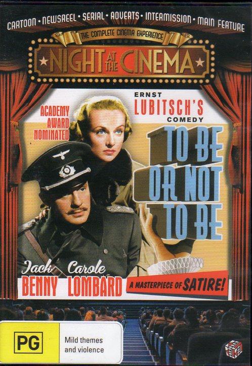 Cat. No. DVDM 1774: TO BE OR NOT TO BE ~ JACK BENNY / CAROLE LOMBARD / ROBERT STACK. UNIVERSAL C-122432-9.