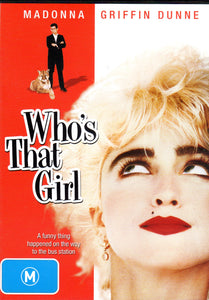 Cat. No. DVD 1351: WHO'S THAT GIRL ~ MADONNA / GRIFFIN DUNNE / HAVILAND MORRIS / SIR JOHN MILLS. WARNER BROS C-128195-9.