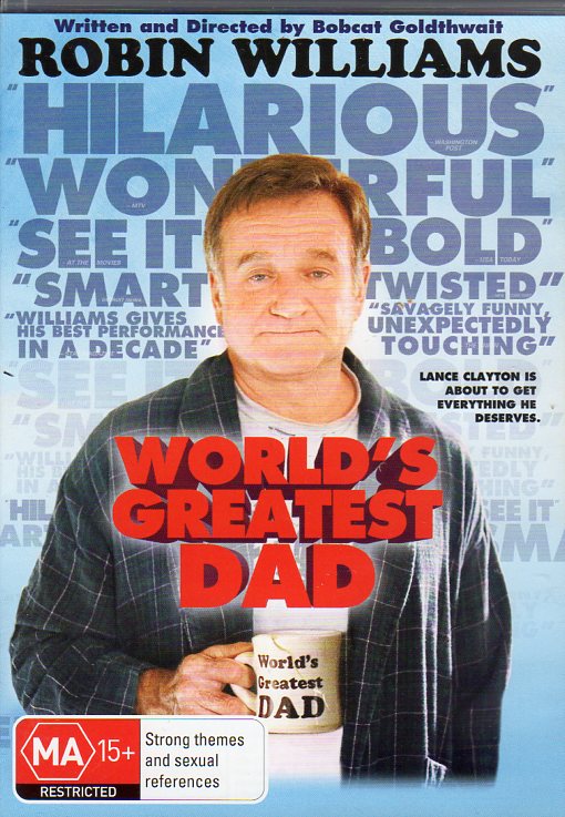 Cat. No. DVDM 1223: WORLD'S GREATEST DAD ~ ROBIN WILLIAMS / ALEXIE GILMORE / DARYL SABARA. EAGLE ENT. EAG 2046.