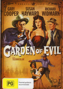 Cat. No. DVDM 1506: GARDEN OF EVIL ~ GARY COOPER / SUSAN HAYWARD / RICHARD WIDMARK. 20TH CENTURY FOX / BOUNTY BF120.