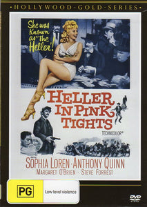 Cat. No. DVDM 1678: HELLER IN PINK TIGHTS ~ SOPHIA LOREN / ANTHONY QUINN / STEVE FORREST / MARGARET O'BRIEN. PARAMOUNT / SHOCK KAL5033.