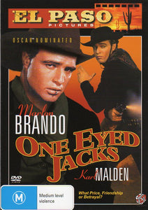 Cat. No. DVDM 1502: ONE EYED JACKS ~ MARLON BRANDO / KARL MALDEN / SLIM PICKENS. EL PASO PICTURES / REEL CORP. C-109517-9.