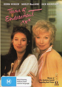 Cat. No. DVDM 1021: TERMS OF ENDEARMENT ~ JACK NICHOLSON / SHIRLEY MacLAINE / DEBRA WINGER / DANNY DEVITO. PARAMOUNT PAR2070.