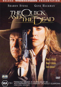 Cat. No. DVDM 1268: THE QUICK AND THE DEAD ~ SHARON STONE / GENE HACKMAN. COLUMBIA / TRI STAR D21708.