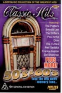 Cat. No. DVD 1015: VARIOUS ARTISTS ~ CLASSIC HITS '50s AND '60s. PAYLESS 600408.