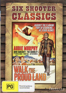 Cat. No. DVDM 1647: WALK THE PROUD LAND ~ AUDIE MURPHY / ANNE BANCROFT / PAT CROWLEY. UNIVERSAL / UMBRELLA DAVID3812.